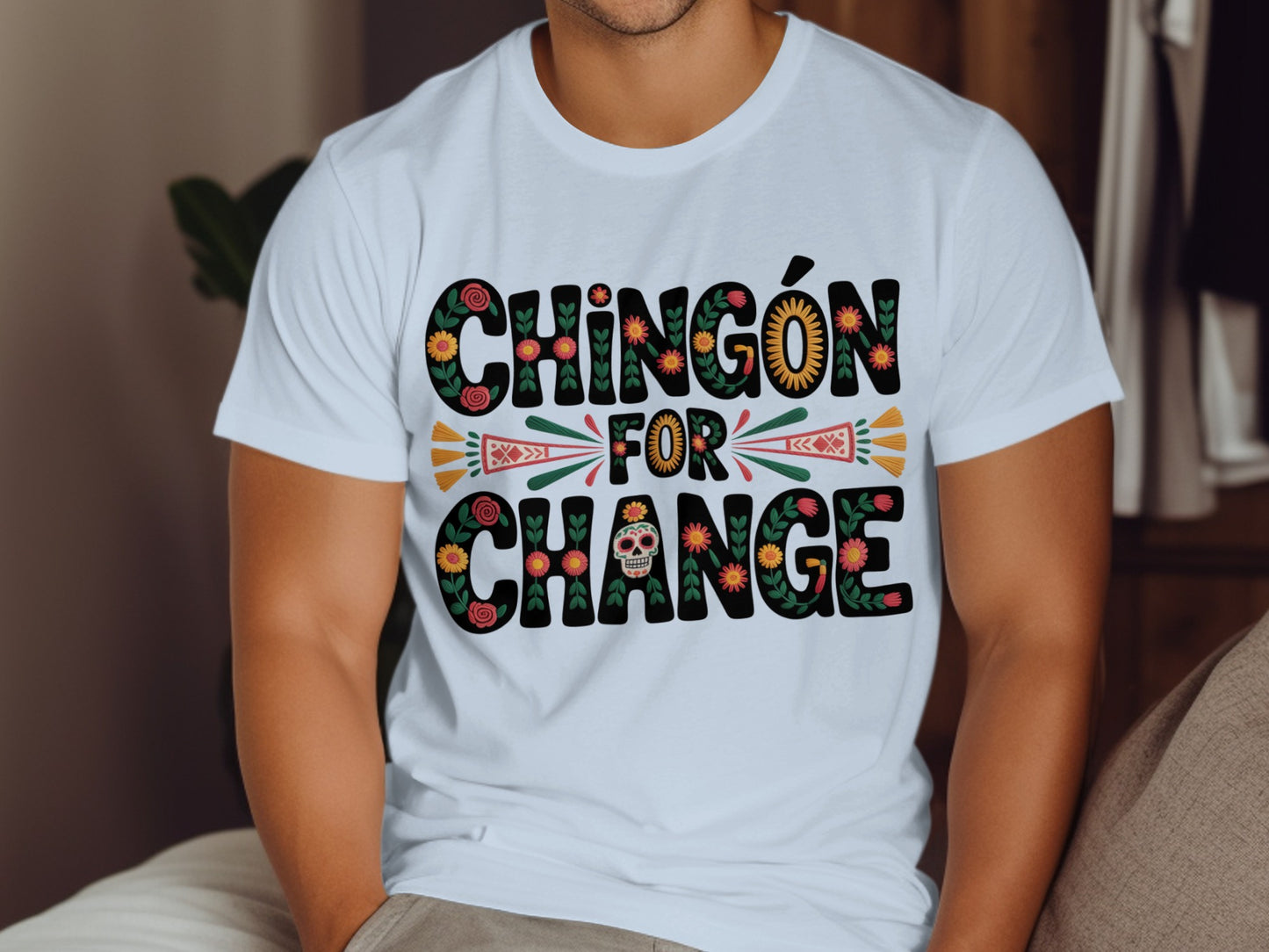 Chingón For Change Unique Graphic Tee Shirt product type
