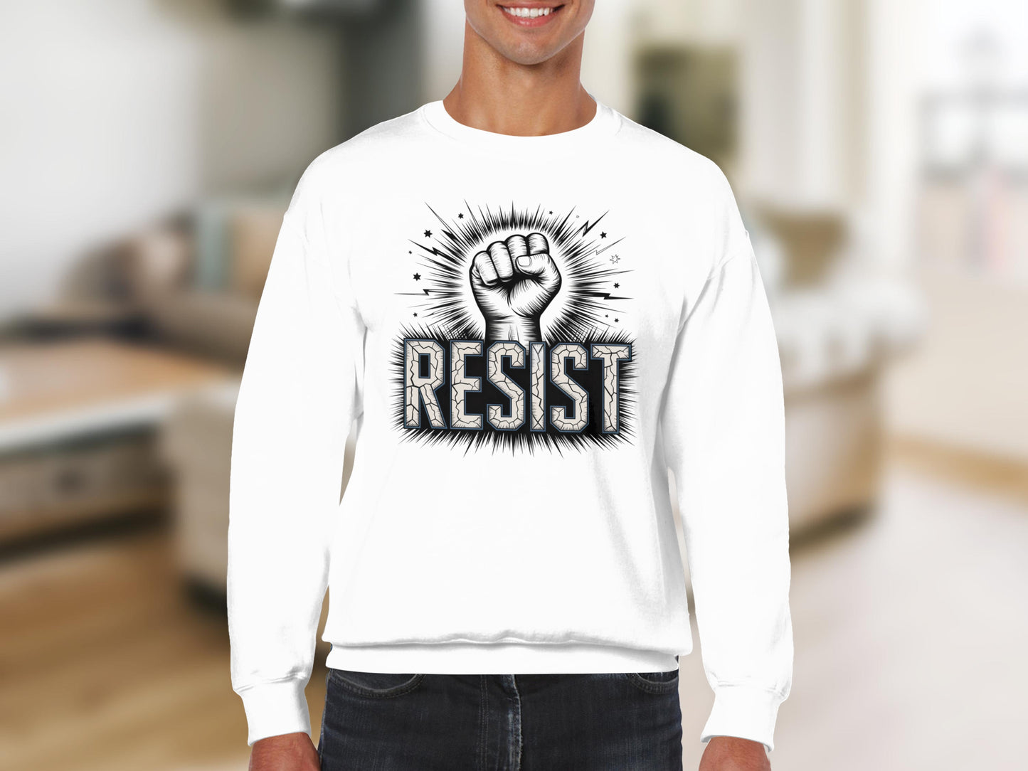 Resist Fist Graphic Comfortable Casual Top product type