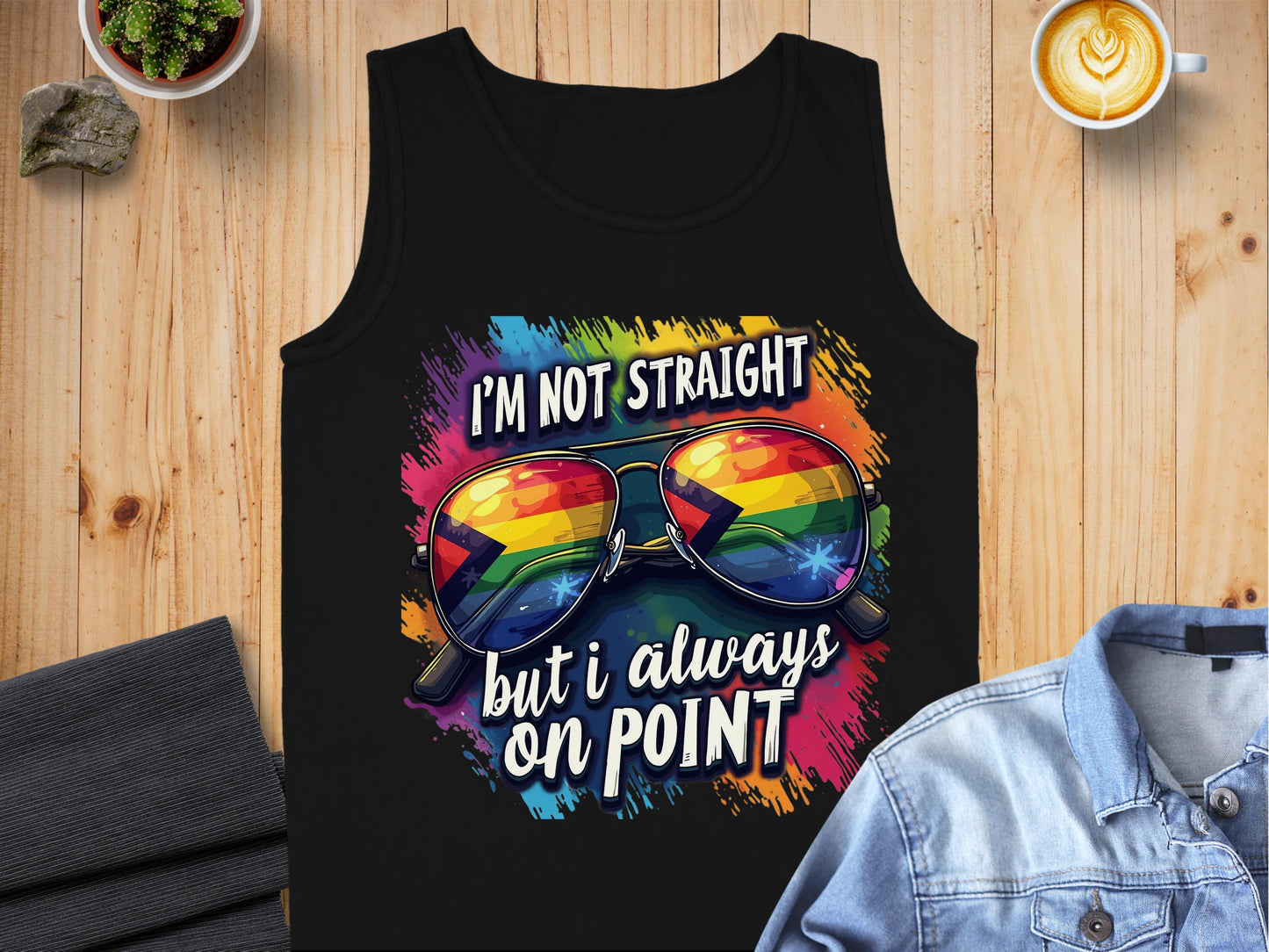 I'm Not Straight But I Always On Point Tank Top product type