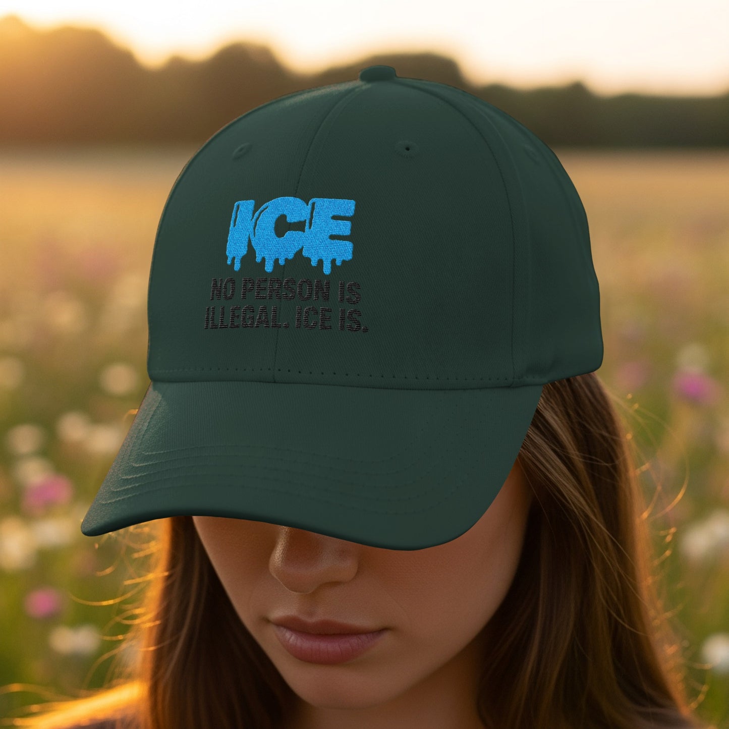 No Person Is Illegal ICE Is Baseball Hat product