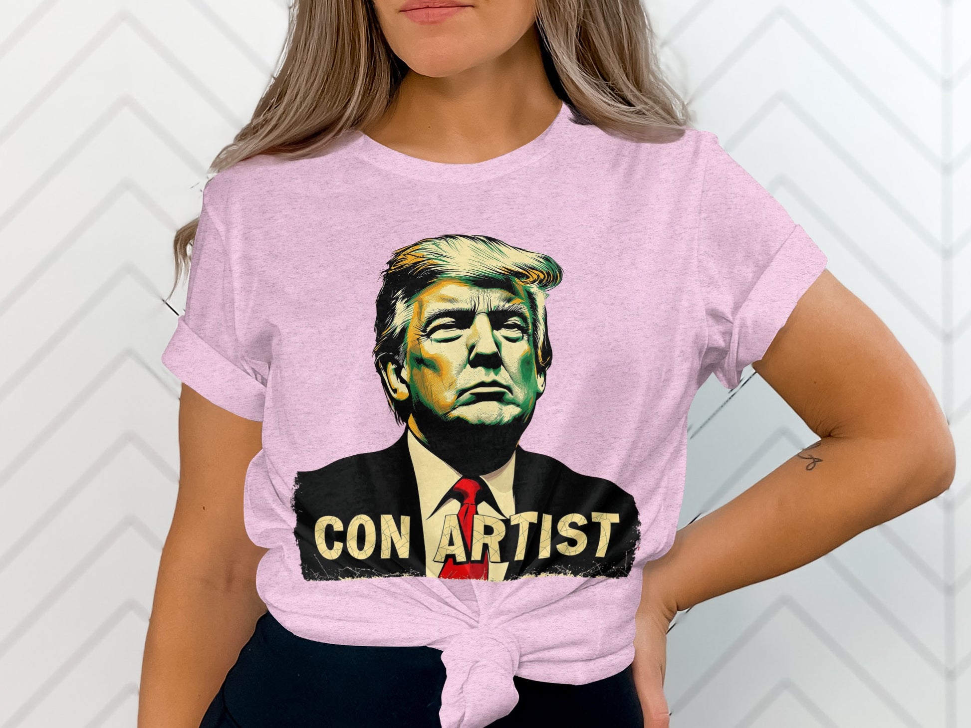 Con Artist Graphic Shirt Political Statement product type