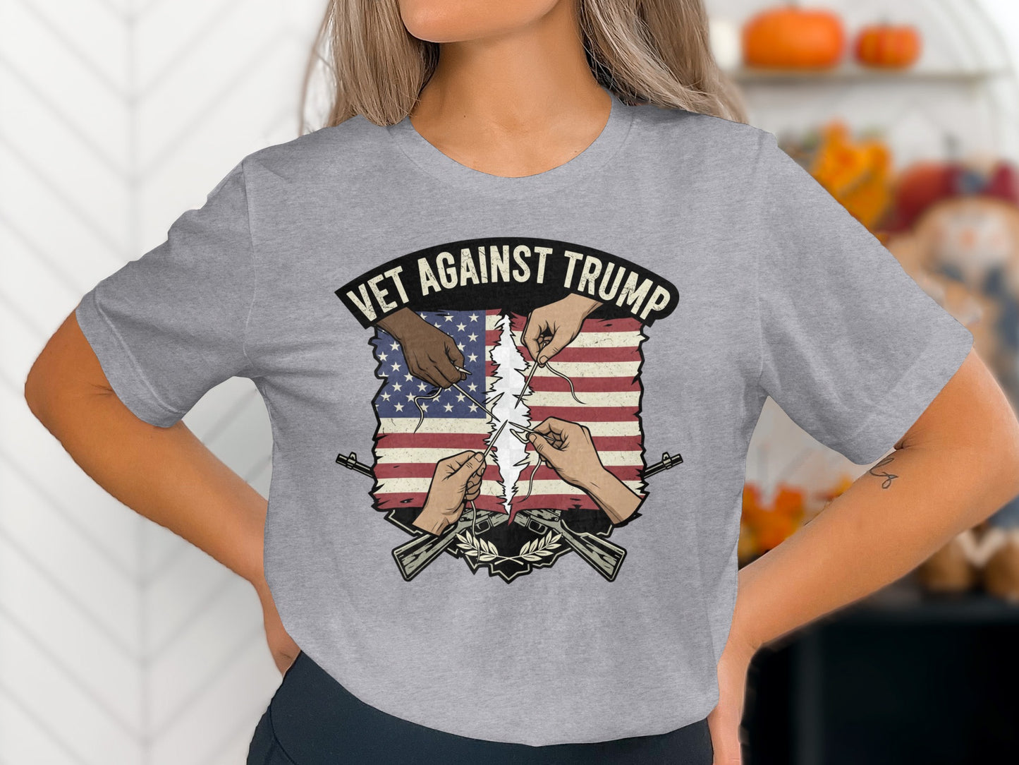 Vet Against Trump Graphic T-Shirt product