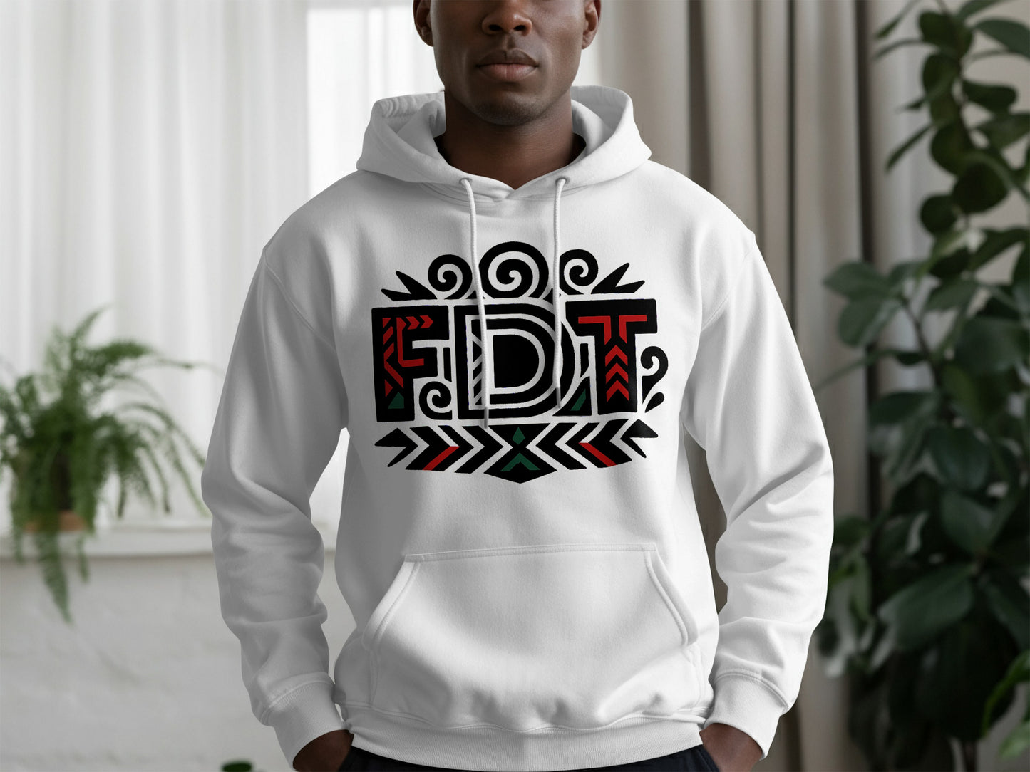 FDT Graphic Design White and Black Hoodie product