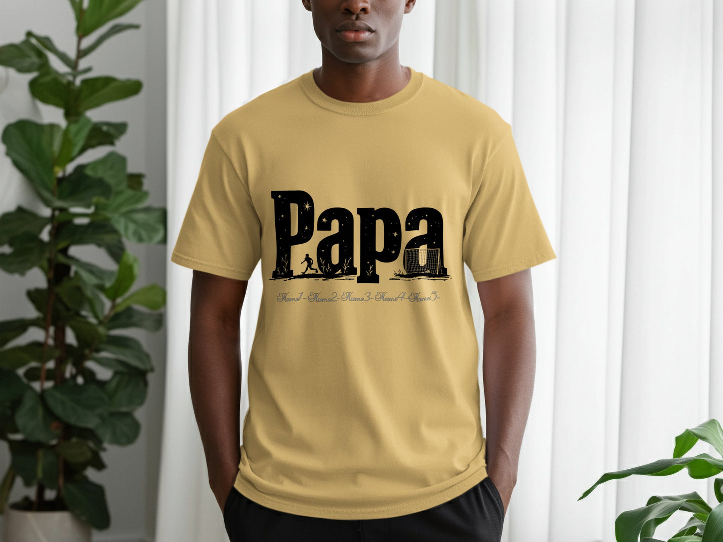 Thoughtful Papa Themed Personalized Tee product type