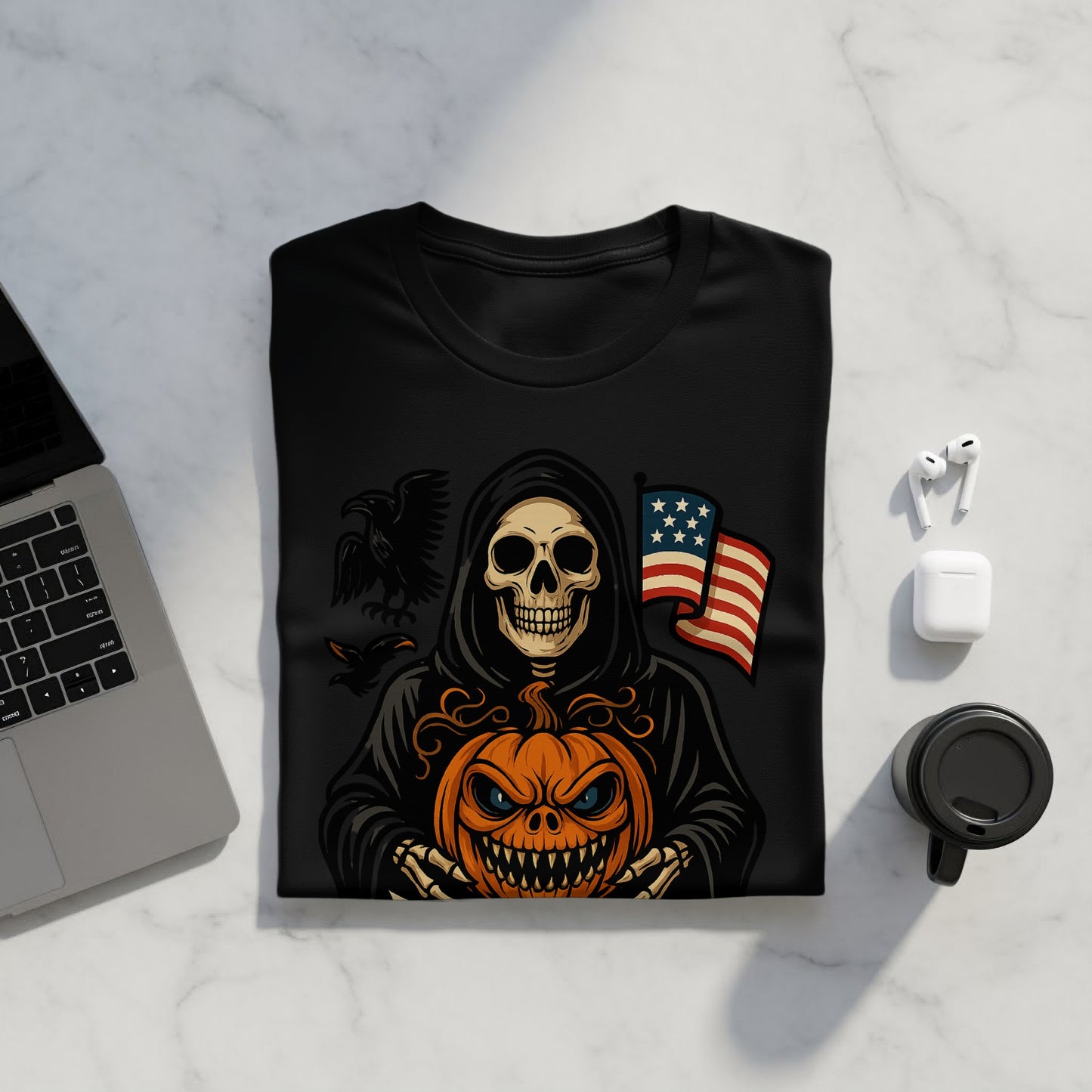 Grim Reaper and Pumpkin Halloween Themed Product