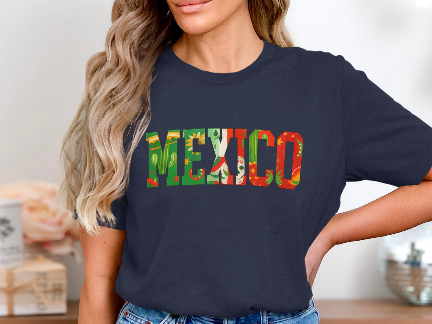 Mexico Graphic T Shirt with Colorful Letters product