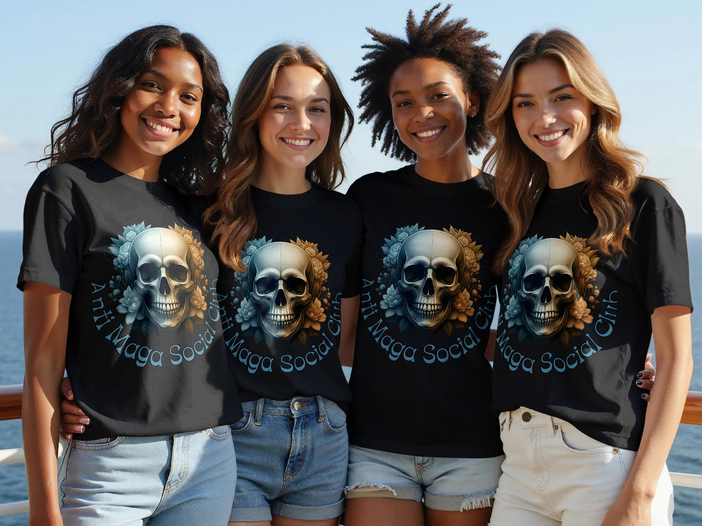 Anti Maga Social Club Skull Statement Shirt product