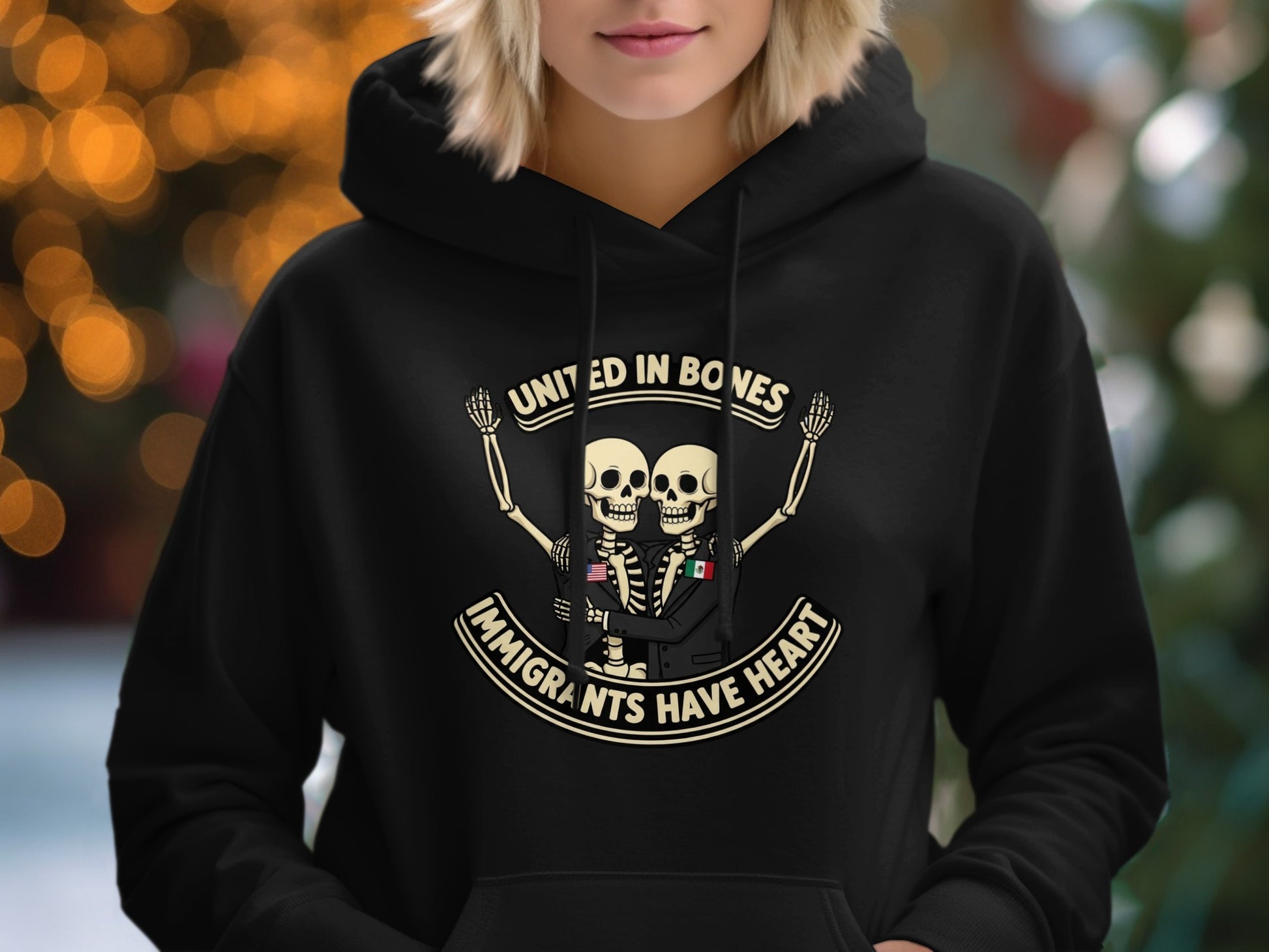 United in Bones Immigrants Have Heart Hoodie product