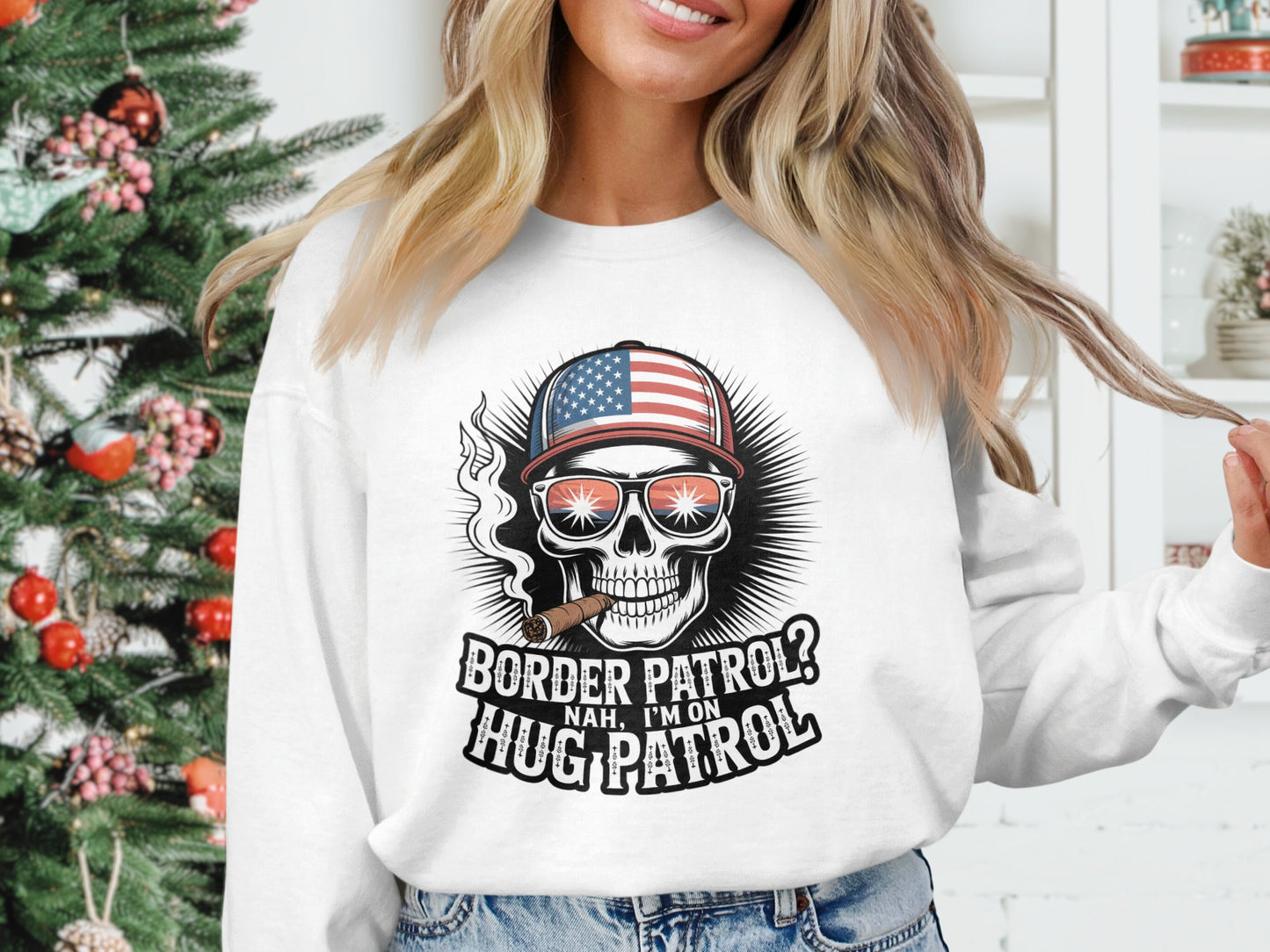 Border Patrol Nah I'm On HUG Patrol Graphic Sweatshirt product