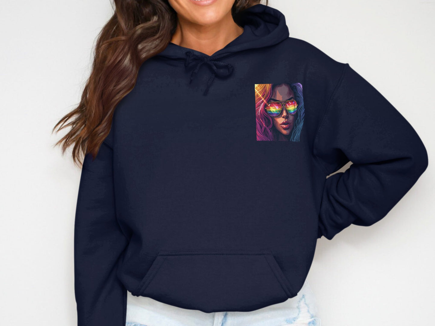 Colorful Sunglasses Artwork Unisex Hoodie product type