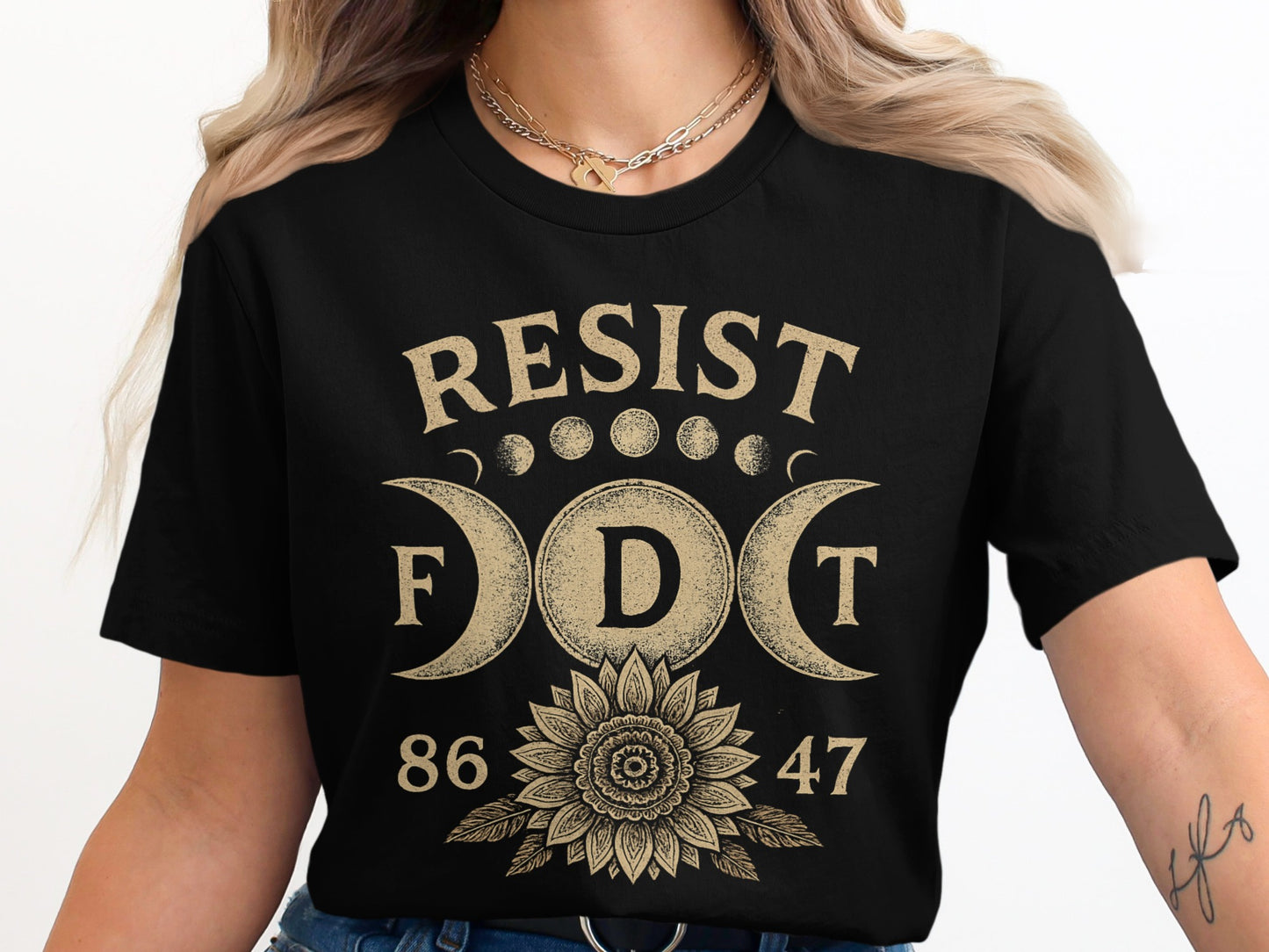 Resist F D T 8647 Moon Phases Mandala Shirt product type