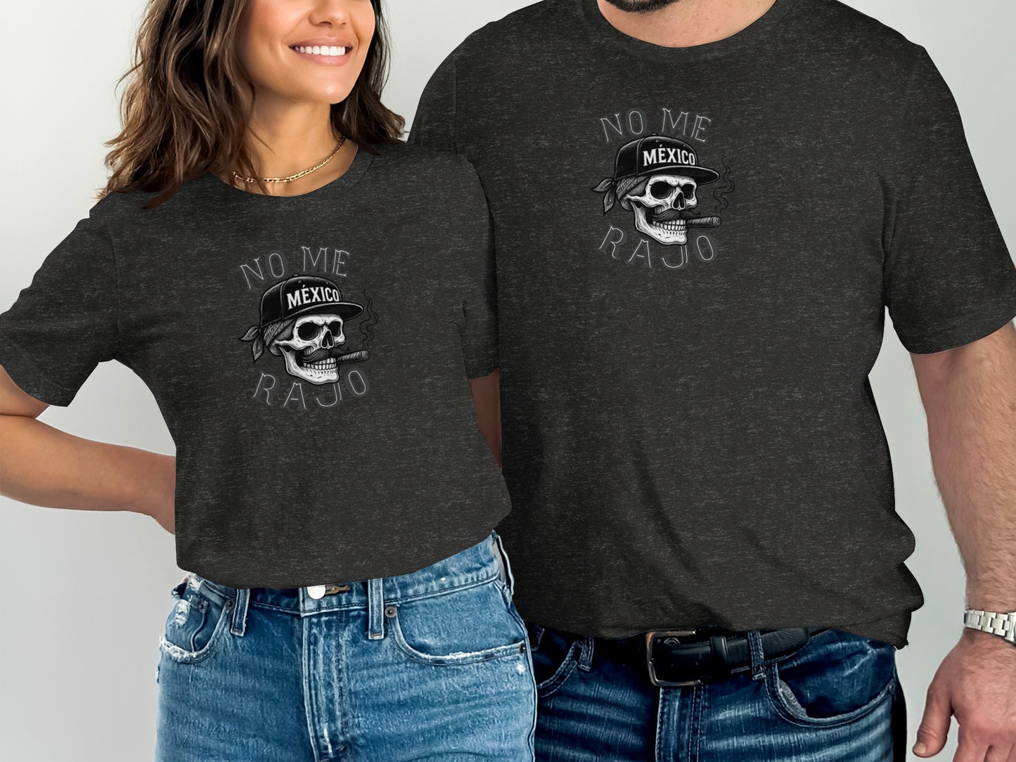 No Me Rajo Skull Graphic Unisex Casual T-shirt product type