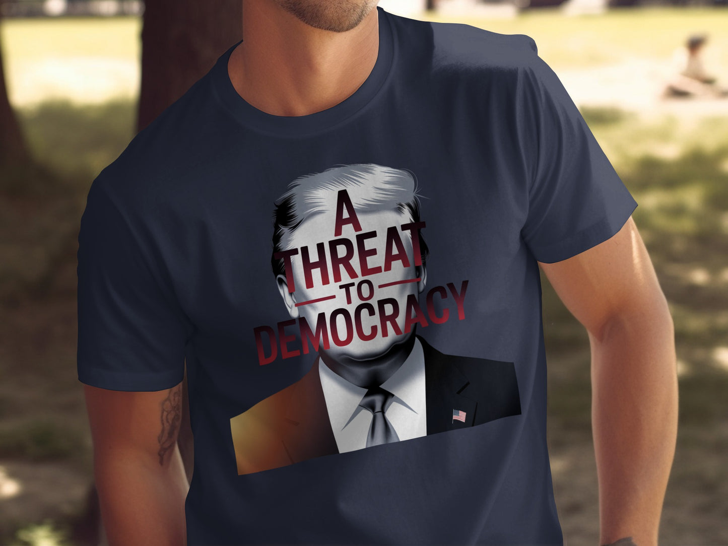 A Threat to Democracy Graphic Print T-shirt product type