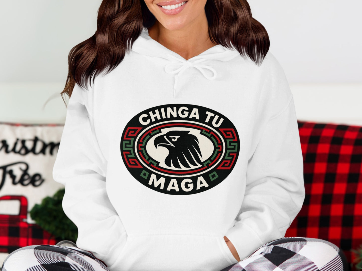 Chinga Tu Maga Graphic Hooded Sweatshirt product type