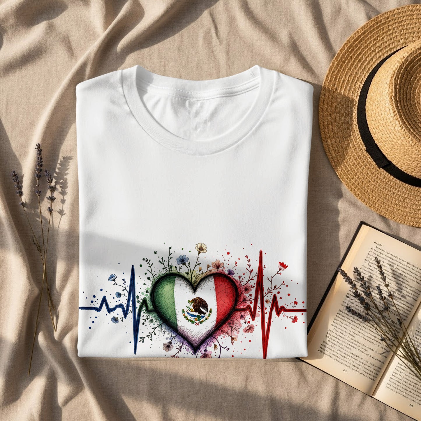 Colorful Heartbeat Graphic T-Shirt product