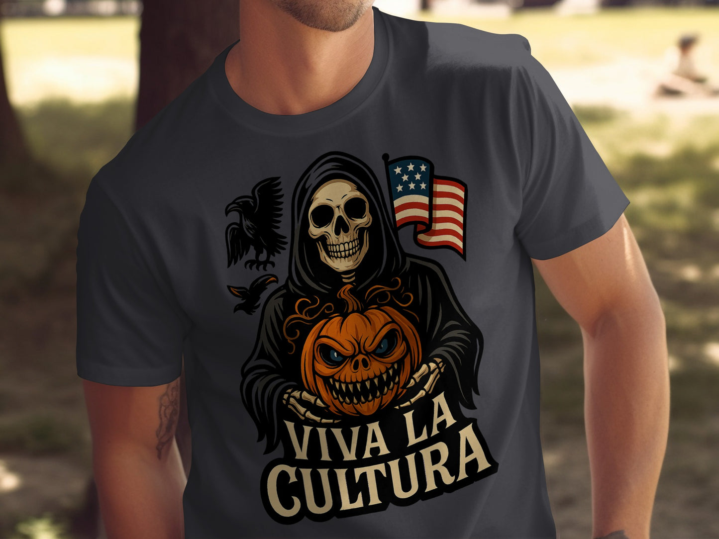 Viva La Cultura Skull Graphic T-shirt product type