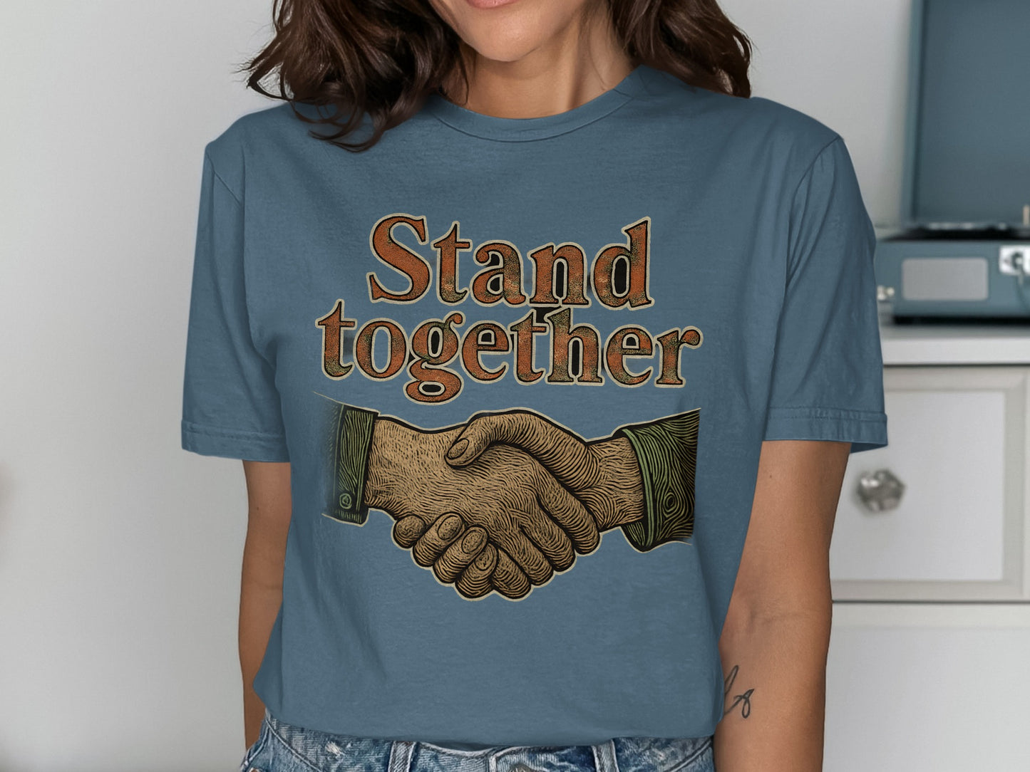 Stand Together Handshake Graphic T-shirt product