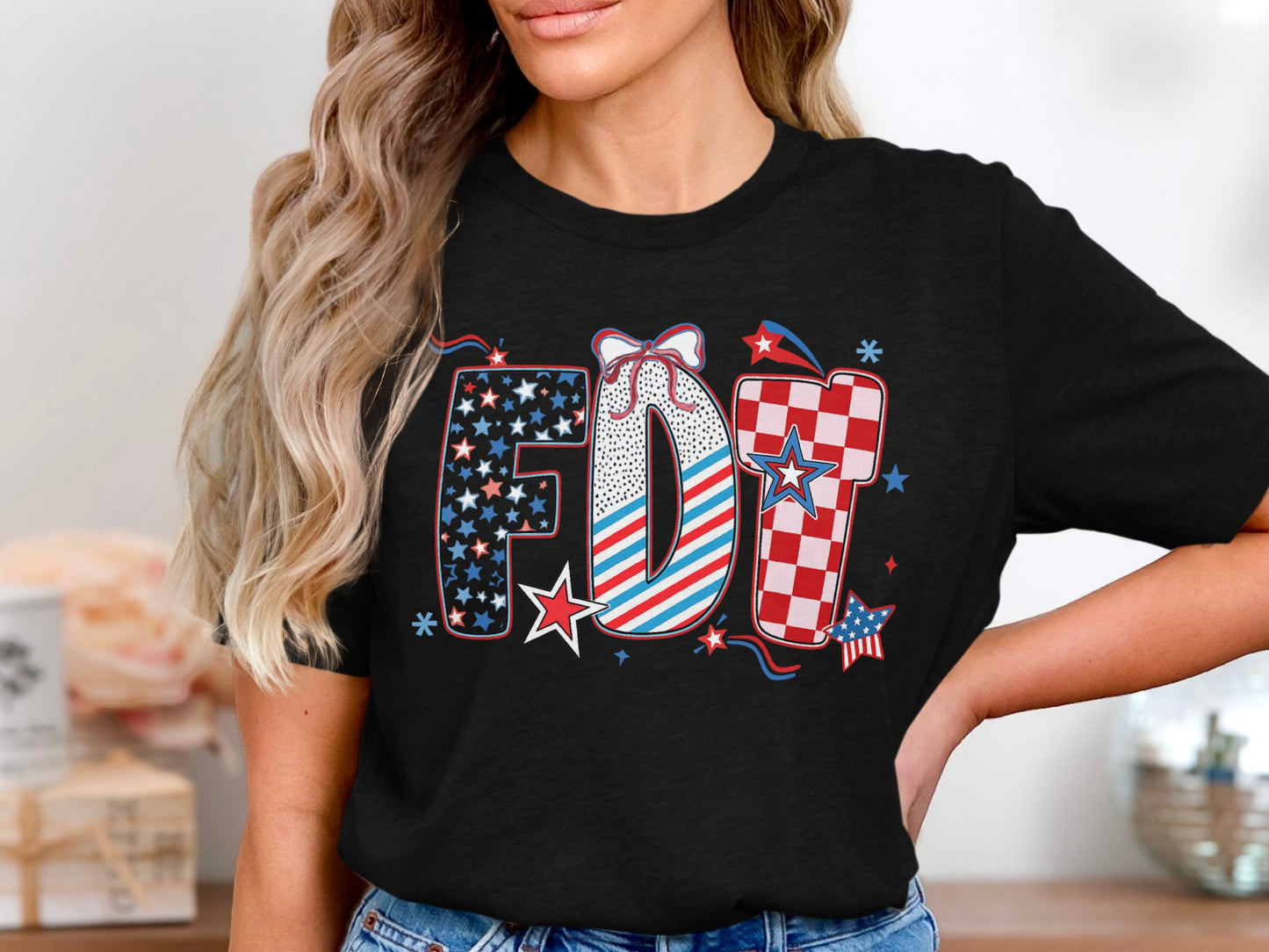 Patriotic Themed FDT Graphic Print Women's T-shirt product
