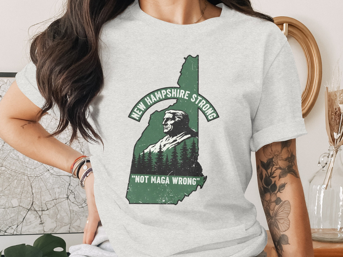 New Hampshire Strong Not Maga Wrong Shirt product
