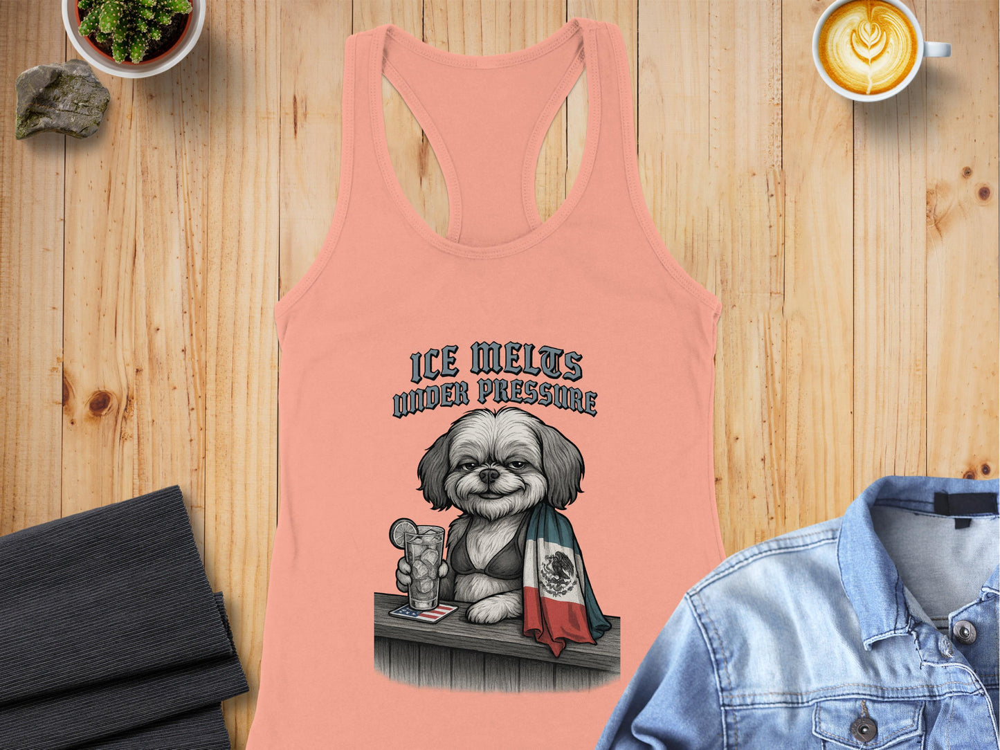 Ice Melts Under Pressure Dog Print Tank Top product