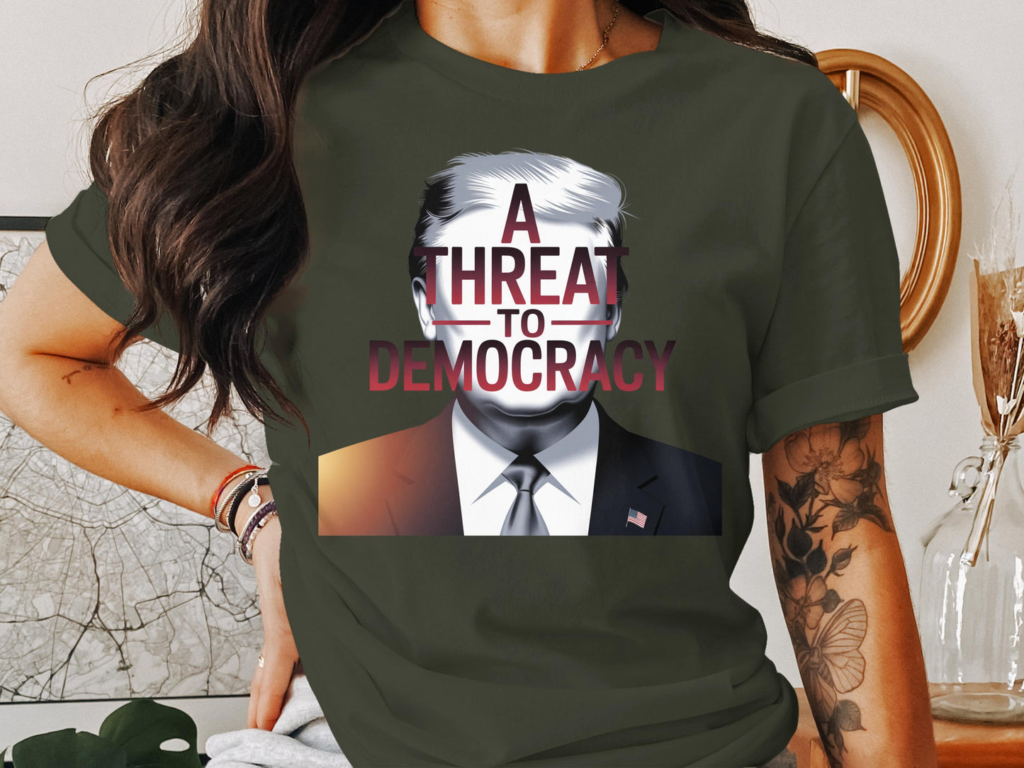 A Threat To Democracy Graphic Tee shirt product