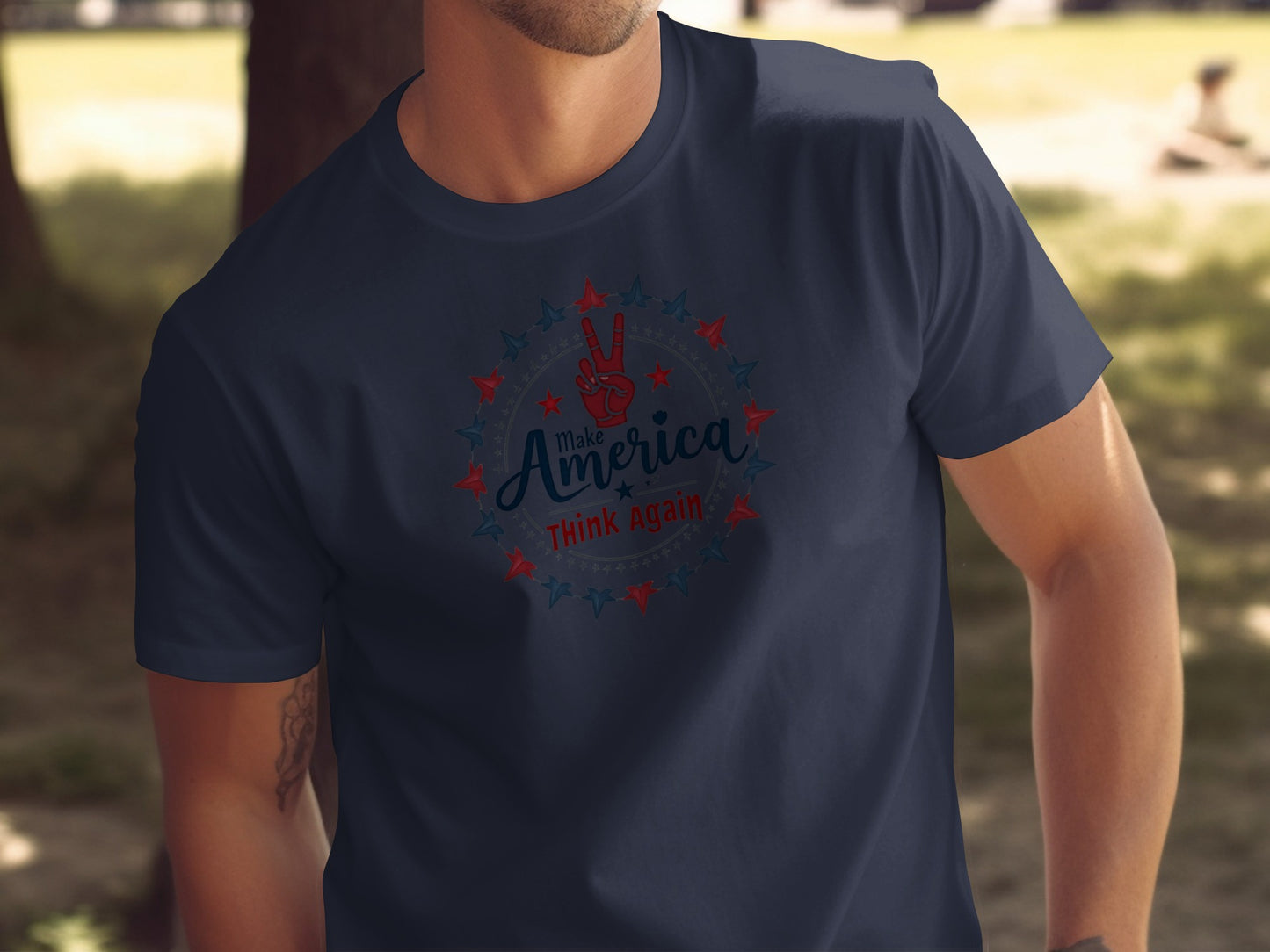 Make America Think Again Graphic Tee product type