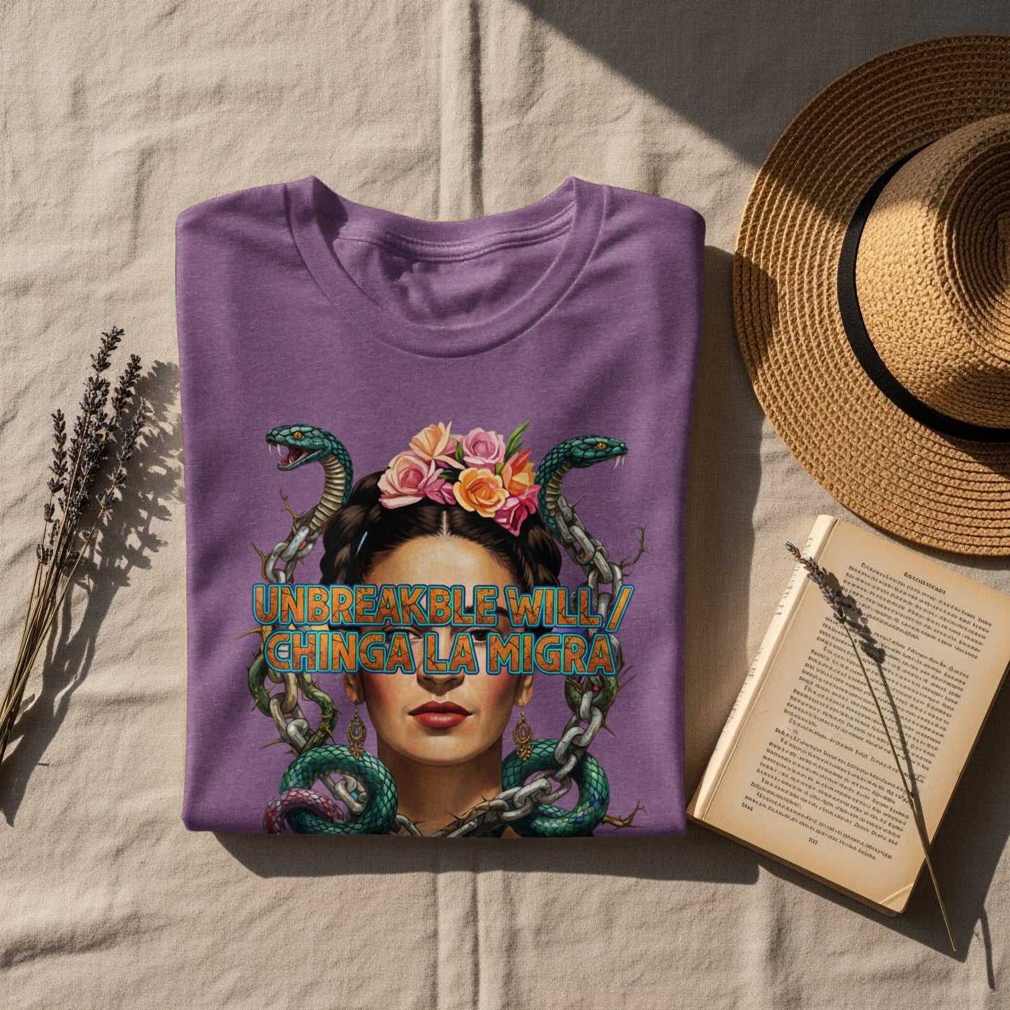 Unbreakable Will Chinga La Migra Design T-Shirt product
