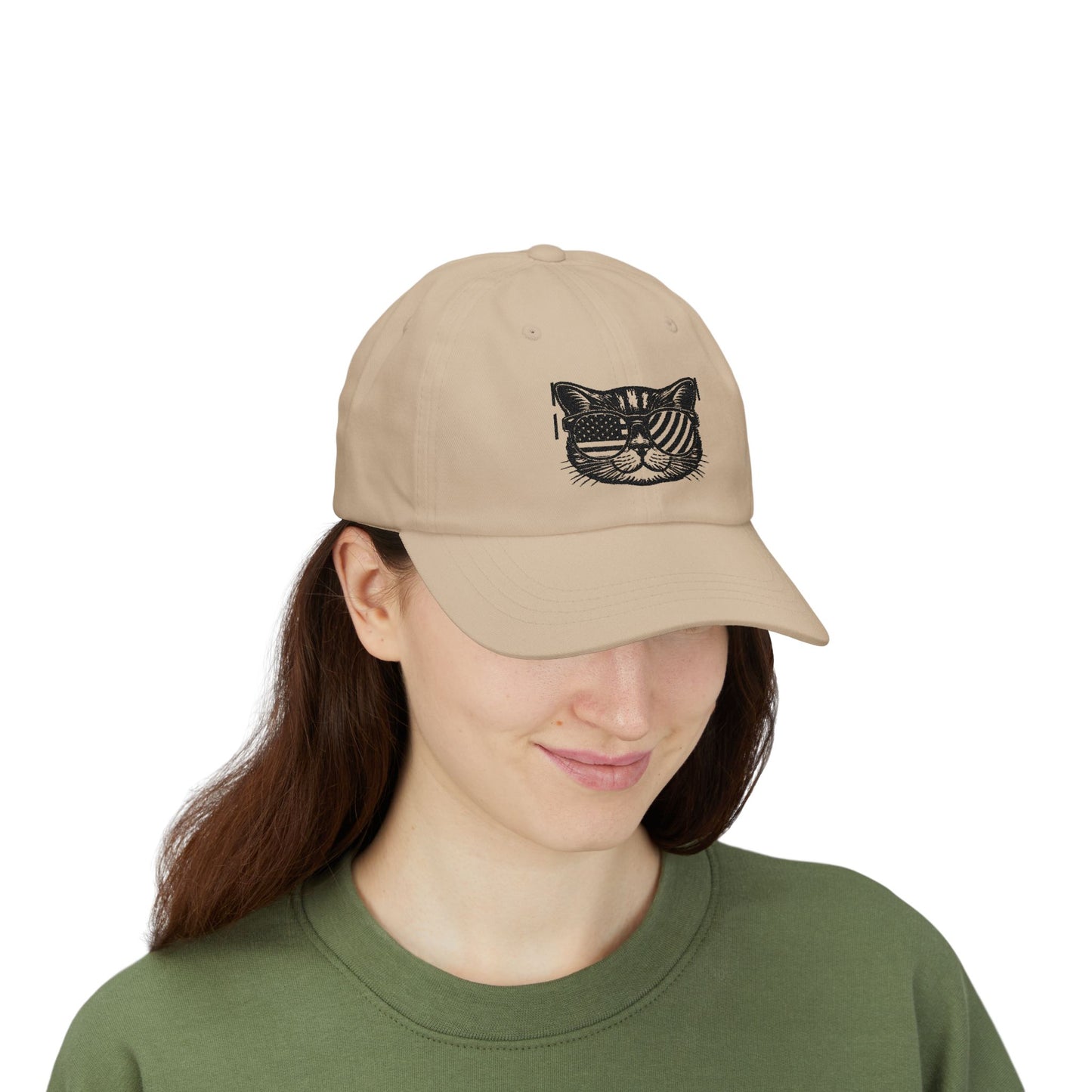 Cool Cat Cap, Vintage Cat Hat, Unisex Adjustable Cap, Perfect Gift, Casual Outdoor Style