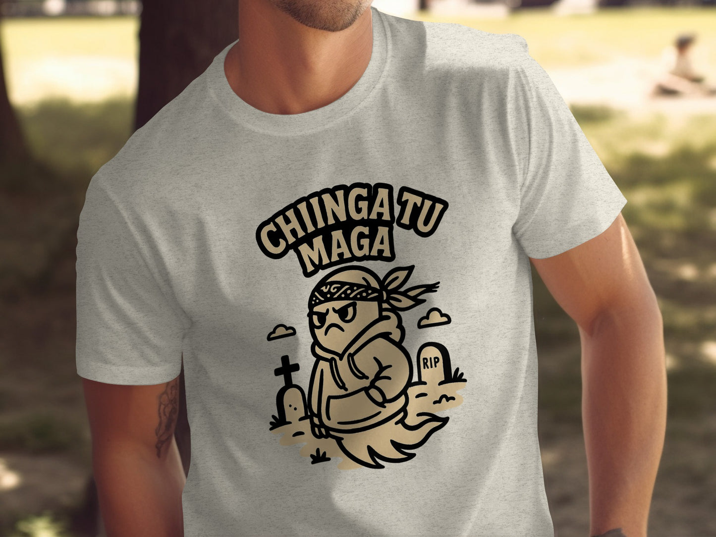 Chingatu Maga Ghost Themed Graphic T Shirt product type