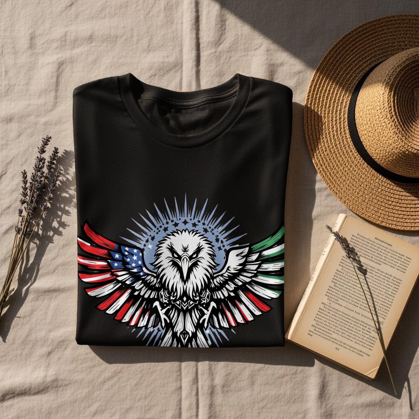 Patriotic Eagle Design with USA and Mexico Colors product