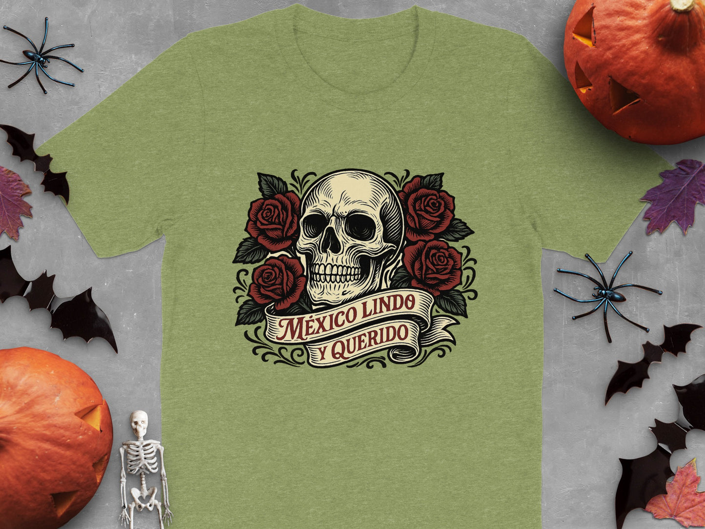 Día de Los Muertos Skull with Roses T-Shirt product