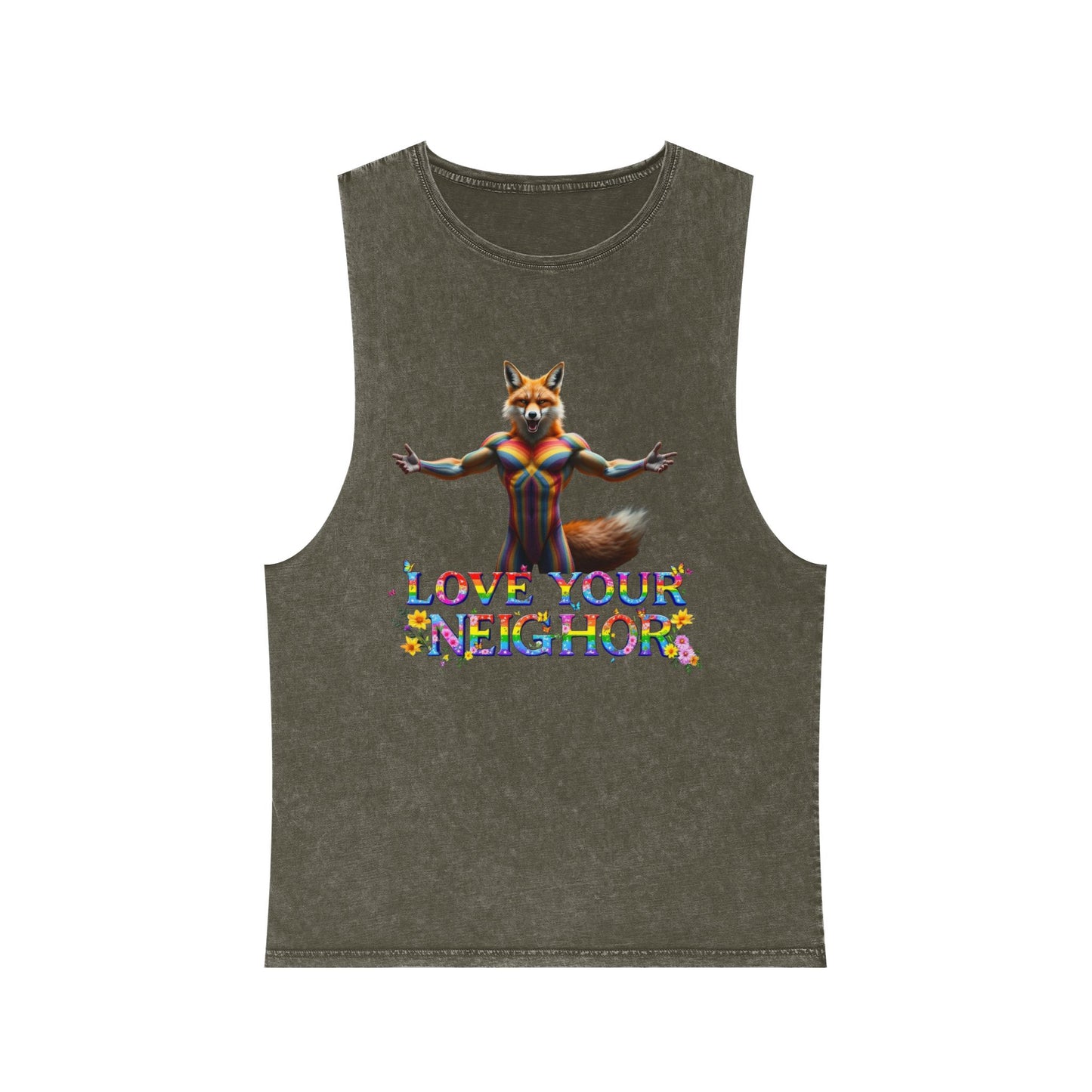 Unisex Stonewash Tank Top