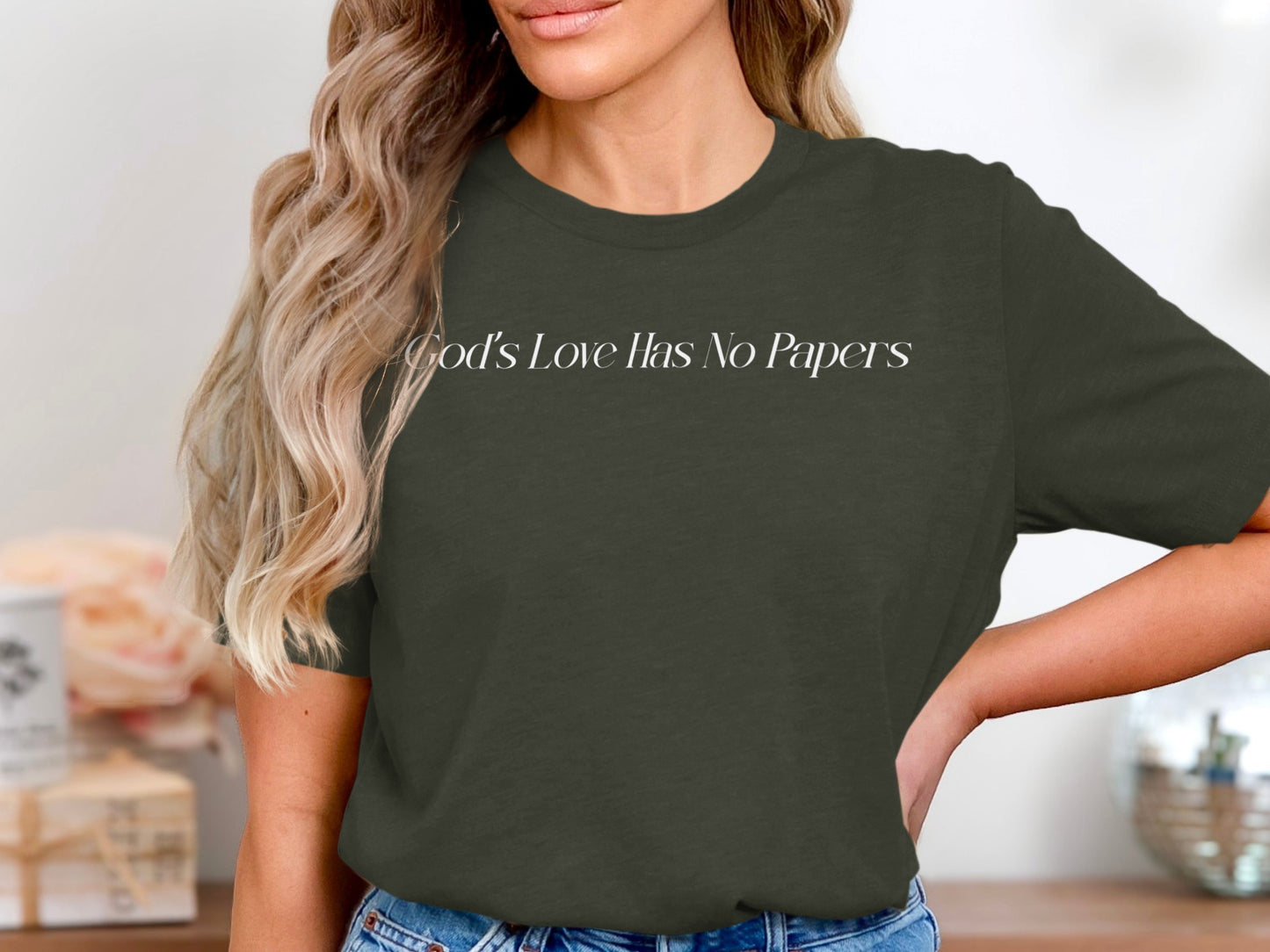 God's Love Has No Papers printed product