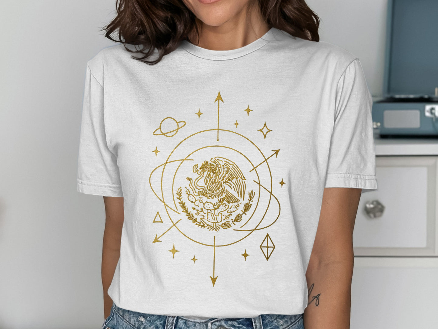 Vintage Cosmic Mexican Emblem Graphic T-Shirt product type