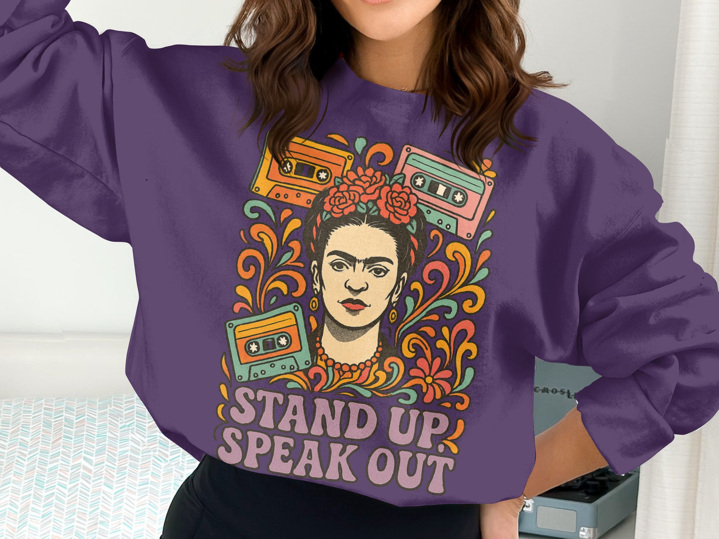 Stand Up Speak Out Graphic Design Sweatshirt