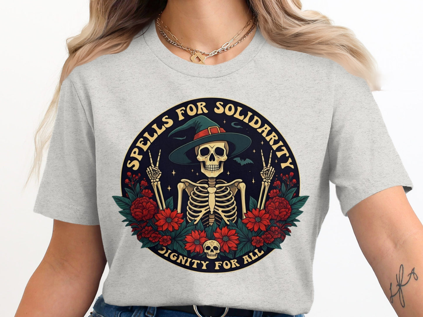 Spells for Solidarity Dignity for All Graphic Shirt product type