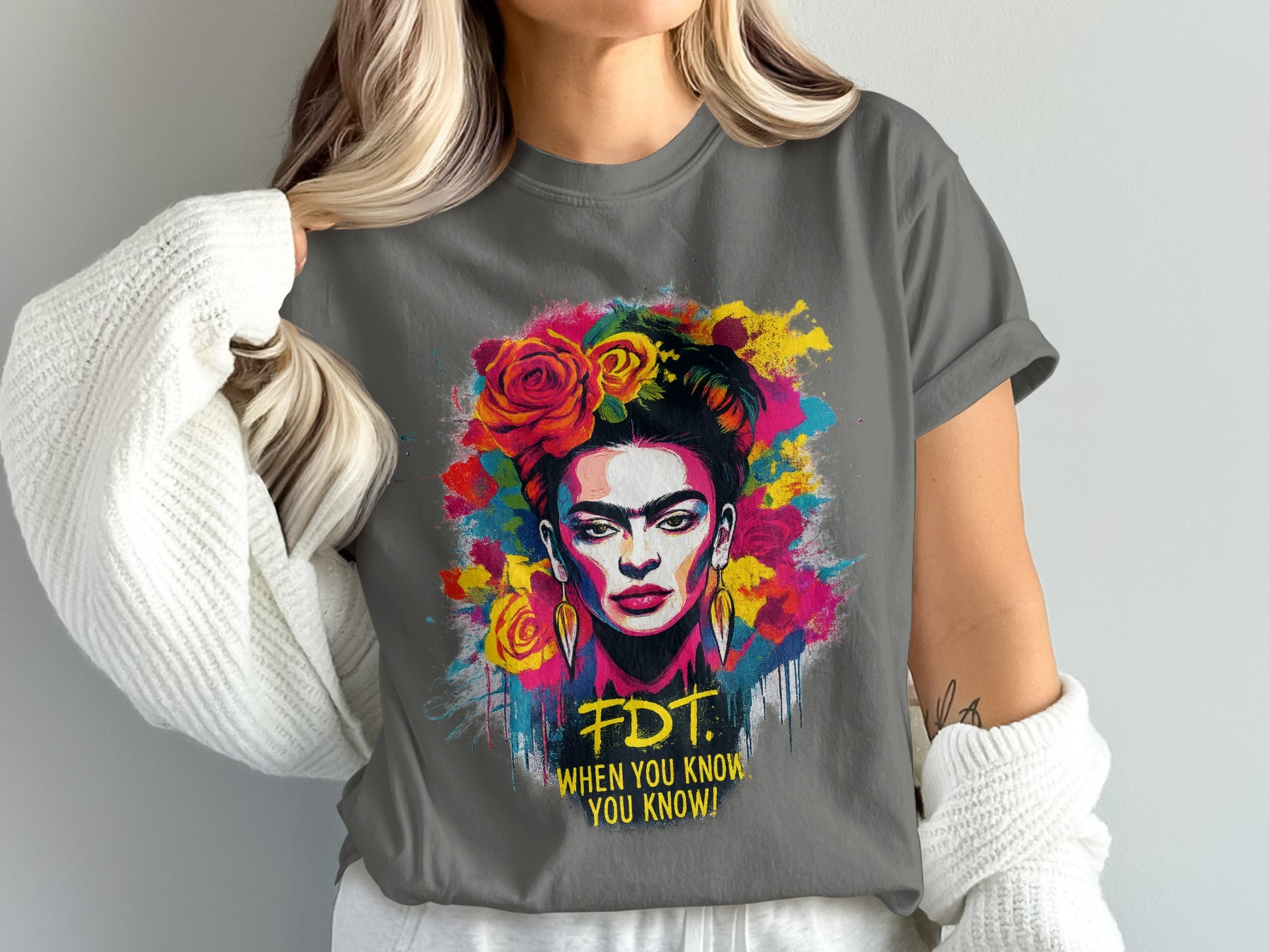 Colorful FDT When You Know You Know Graphic Tee product