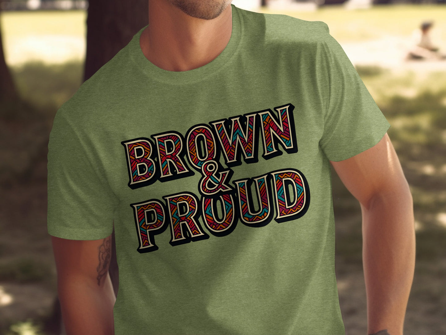 Brown and Proud Graphic Tee Shirt product type