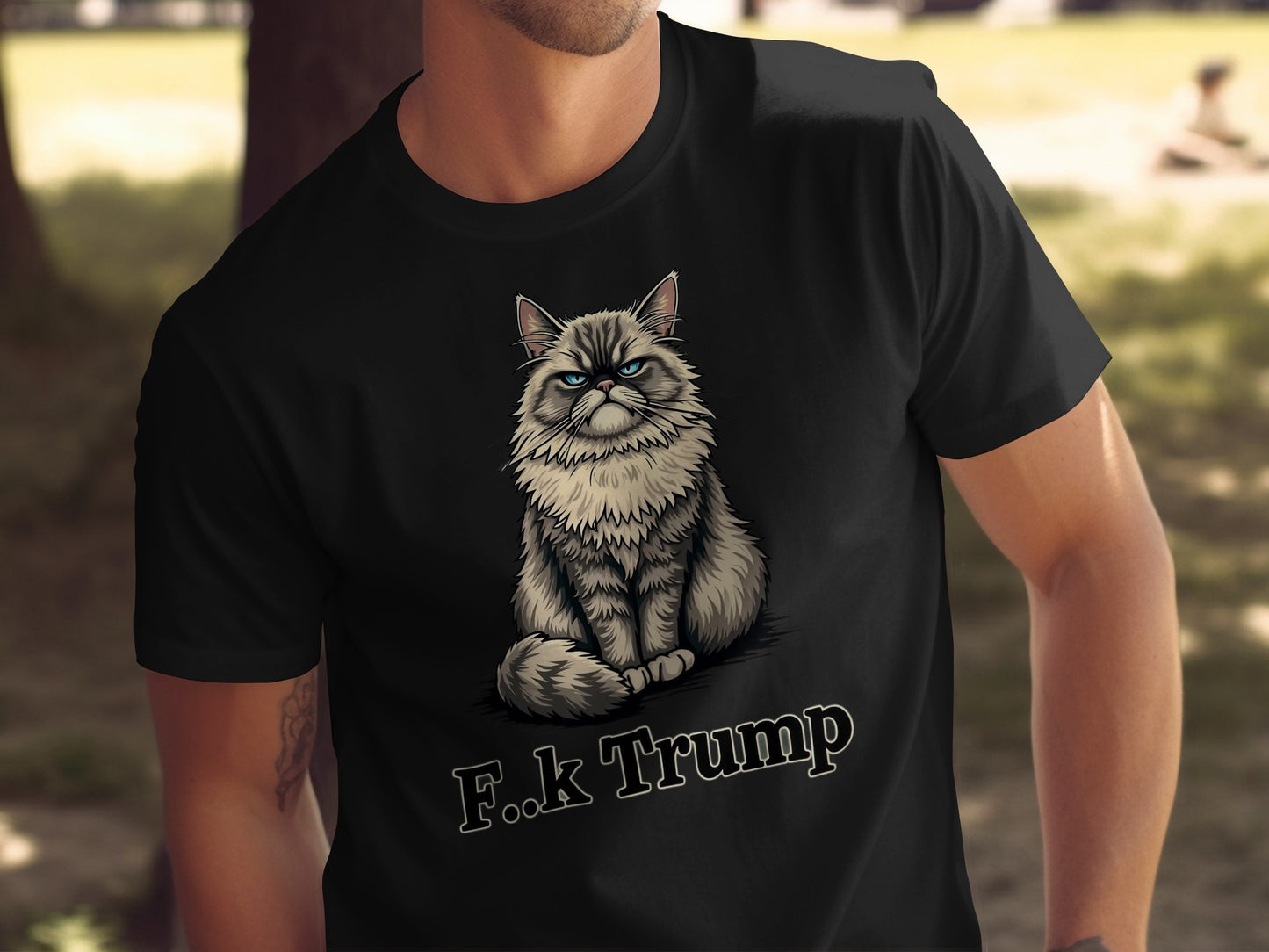 Humorous Grumpy Cat Political Statement Shirt product