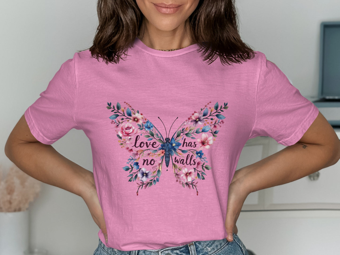 Love Has No Walls Butterfly Graphic T-Shirt product type
