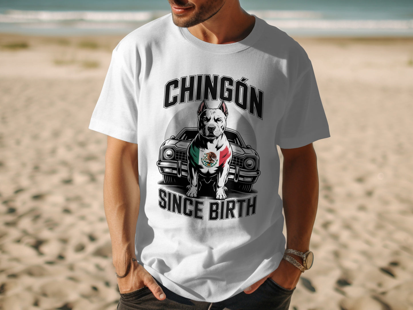 Chingón Since Birth Dog Graphic T-shirt product