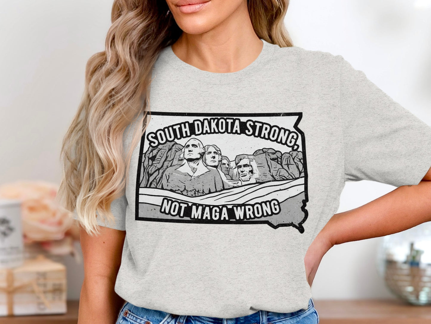 South Dakota Strong Not Maga Wrong Graphic T-Shirt product