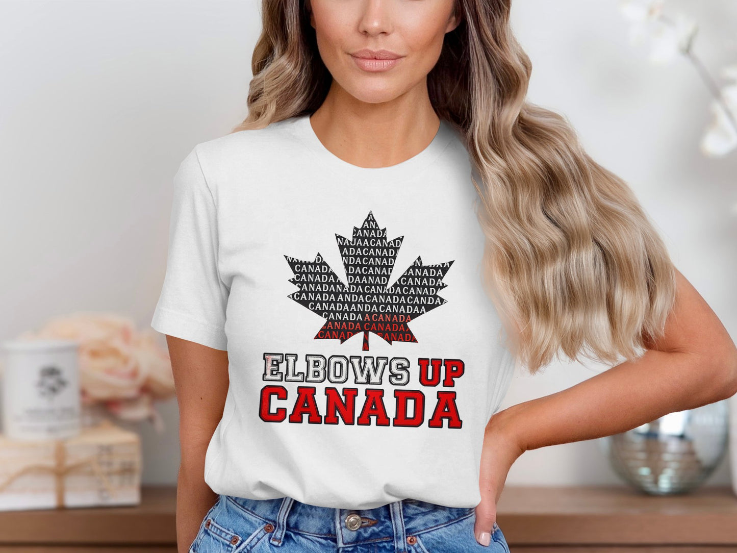 Elbows Up Canada Graphic Tee Stylish Unisex Product