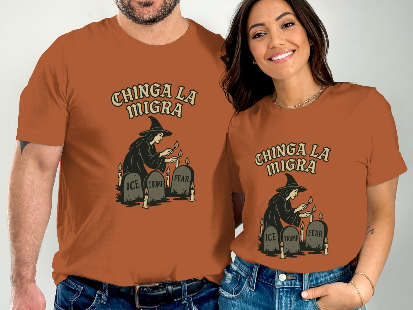 Chinga La Migra Graphic Design Shirt product