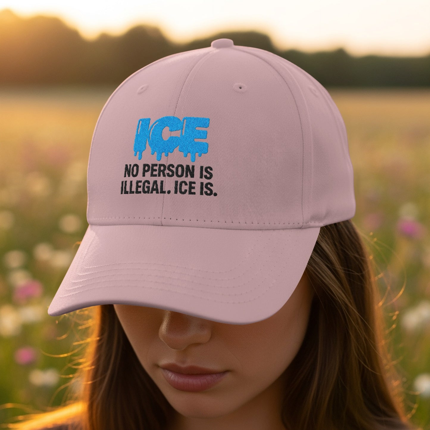 No Person Is Illegal ICE Is Statement Cap product