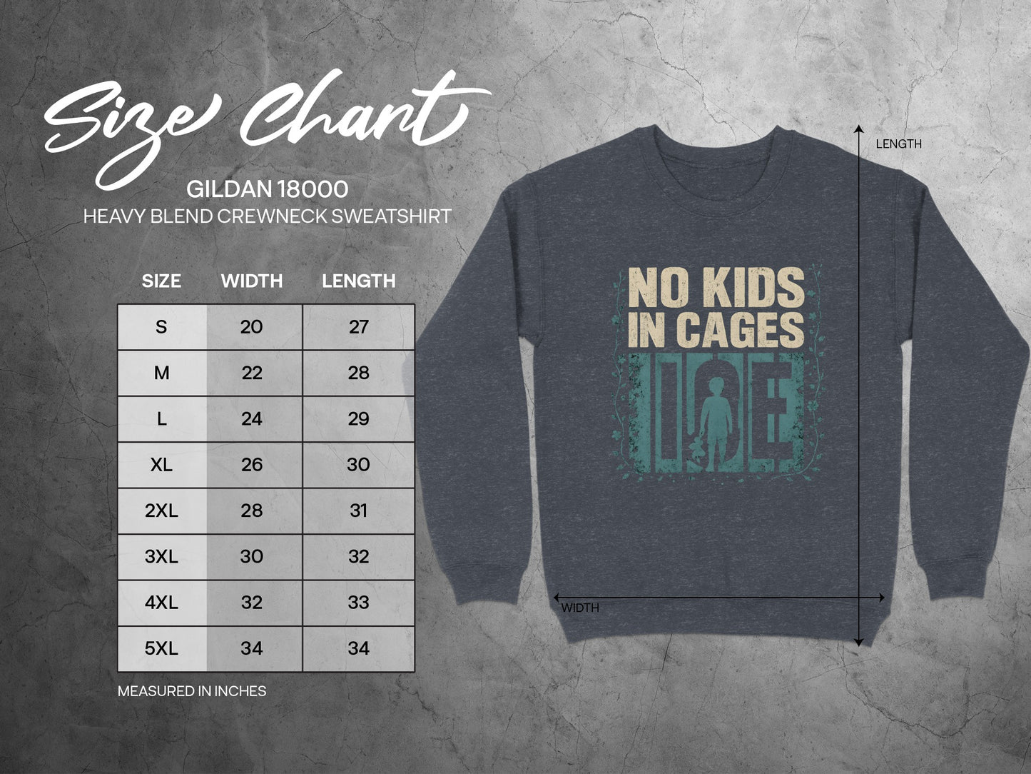 No Kids in Cages Classic Crewneck Sweatshirt product