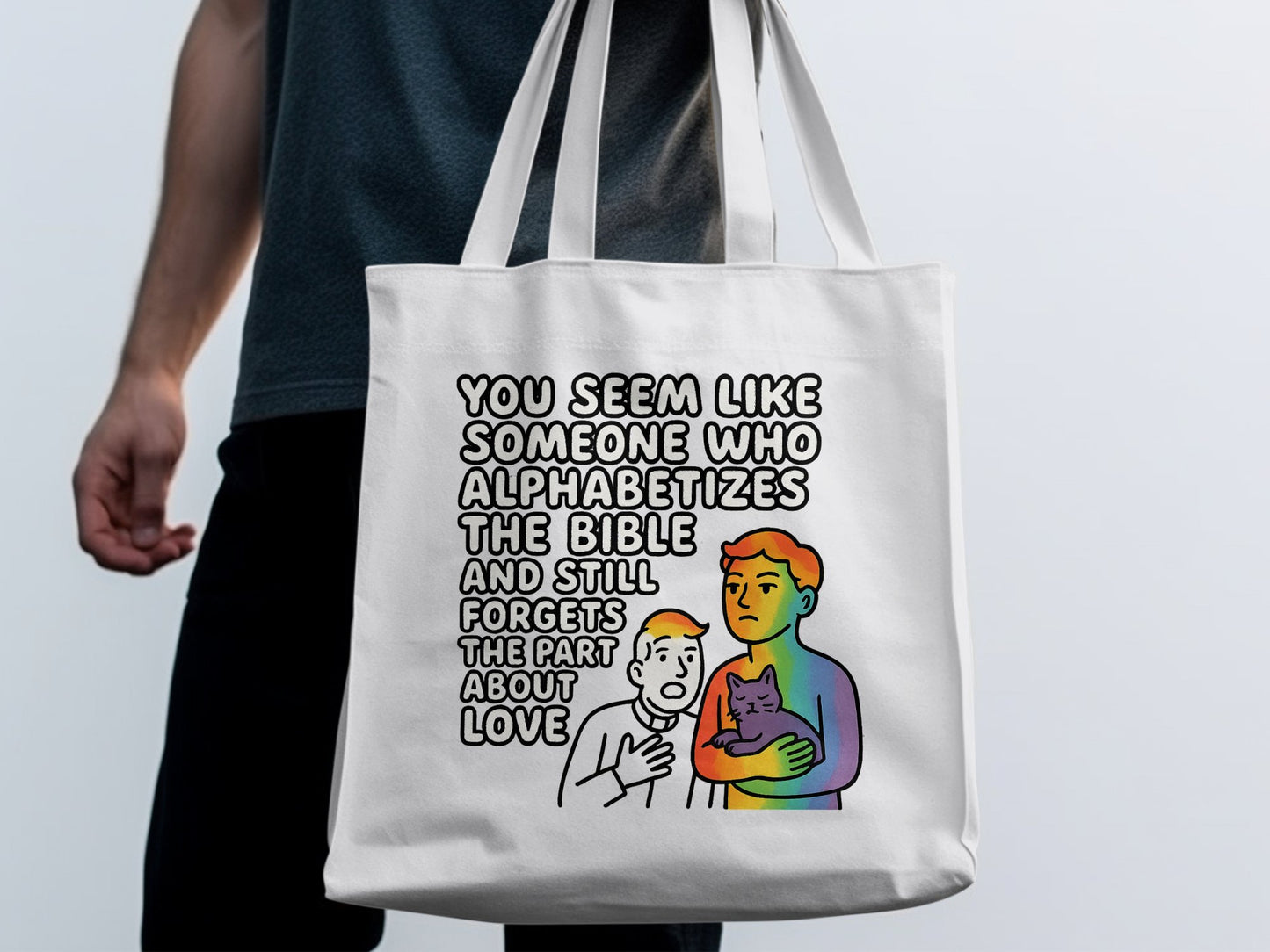 Funny Alphabetizes The Bible Tote Bag product