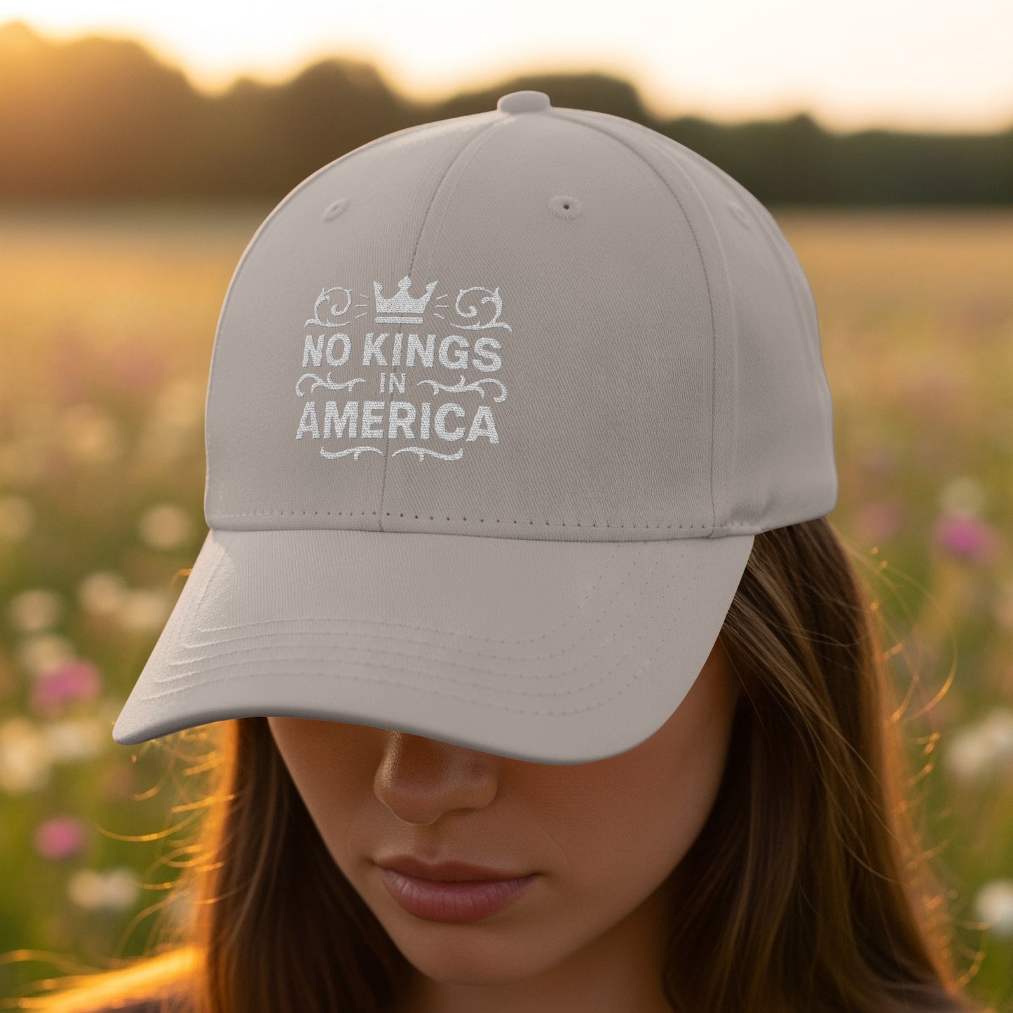 No Kings In America Statement Hat product type