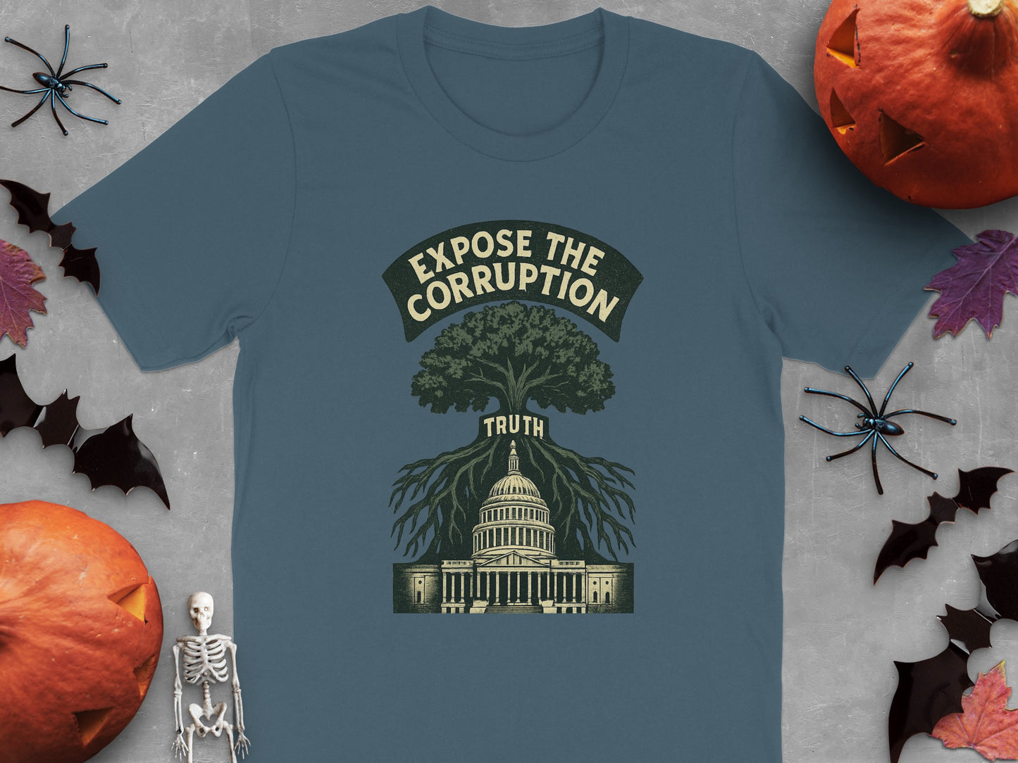 Expose The Corruption Truth Graphic Shirt product