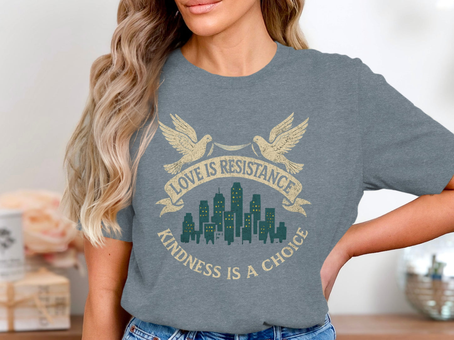 Love Is Resistance Kindness Is A Choice T-shirt product type